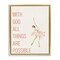 Stupell Industries All Things Possible Ballerina Floating Frame, design by Kim Allen